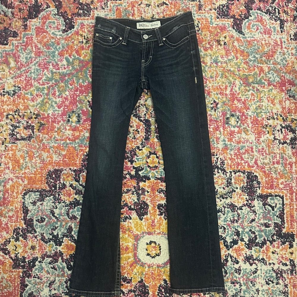 BKE Women's Dark Blue Boot Cut Jeans Payton